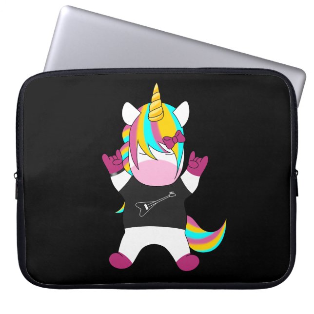 Funda Para Portátil Metal Unicorn (Frente)