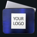 Funda Para Portátil Metálico azul de la marina - promoción del logotip<br><div class="desc">Moderna Navy Blue Faux Metallic Stainless Elegant Tu Personalizado Logotipo Portátil Promocional Bag o Funda de publicidad promocional (promocional). Este elegante funda profesional de informática empresarial puede personalizarse para incluir el logotipo de su empresa o de su empresa.</div>