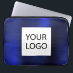 Funda Para Portátil Metálico azul de la marina - promoción del logotip<br><div class="desc">Moderna Navy Blue Faux Metallic Stainless Elegant Tu Personalizado Logotipo Portátil Promocional Bag o Funda de publicidad promocional (promocional). Este elegante funda profesional de informática empresarial puede personalizarse para incluir el logotipo de su empresa o de su empresa.</div>
