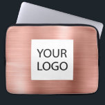 Funda Para Portátil Metálico de oro rosa rosa - promoción del logotipo<br><div class="desc">Funda Promocional de Moda de Oro Rosa de Faux Metálico de Acero Inoxidable Elegante Personalizado Bolsa de Portátil Promocional o Manga. Este funda se puede personalizar para incluir el logotipo de su empresa o empresa.</div>