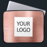 Funda Para Portátil Metálico de oro rosa rosa - promoción del logotipo<br><div class="desc">Funda Promocional de Moda de Oro Rosa de Faux Metálico de Acero Inoxidable Elegante Personalizado Bolsa de Portátil Promocional o Manga. Este funda se puede personalizar para incluir el logotipo de su empresa o empresa.</div>