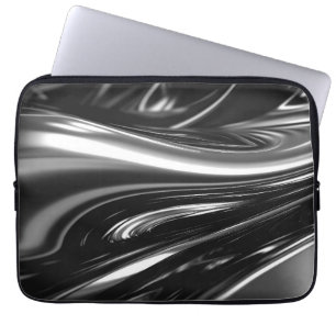Funda Para Portátil Metalizado de plata flotante