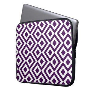 Funda Para Portátil Metro morado y blanco