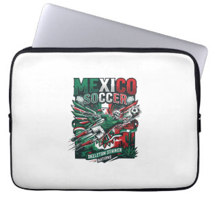 Funda Para Portátil México Fútbol Esqueleto Delantero Naciones Premium
