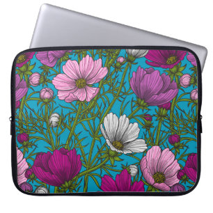 Funda Para Portátil Mezcla de cosmos en azul