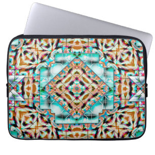 Funda Para Portátil Mezcla de textura gruesa con placas plateadas, cal