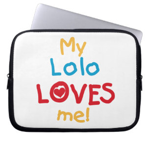 Funda Para Portátil Mi Lolo me ama camisetas y regalos