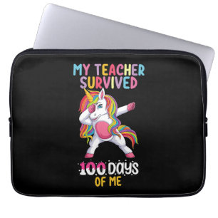 Funda Para Portátil Mi maestro sobrevivió 100 días de mí, unicornio es