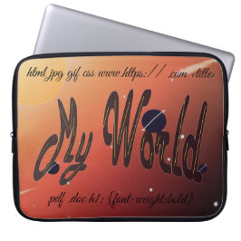 Funda para portátil "Mi Mundo"