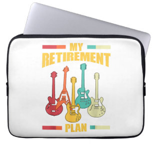 Funda Para Portátil Mi plan de retiro guitarra eléctrica Cadena musica