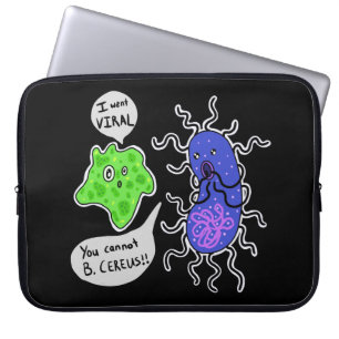 Funda Para Portátil Microbios Virales