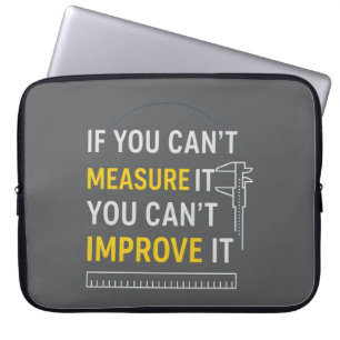 Funda Para Portátil Mídela Mejórala - Motivación Lean Six Sigma