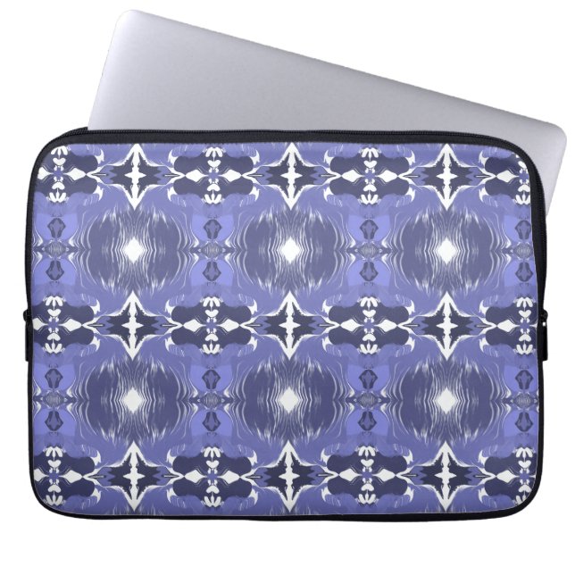 Funda Para Portátil Midnight Indigo Kaleidoscope  (Frente)