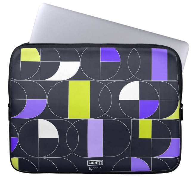 Funda Para Portátil Midnight Mosaic Laptop sleeve (Frente)