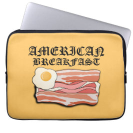 Funda Para Portátil Mikitiez desayuno americano beicon huevo july picn