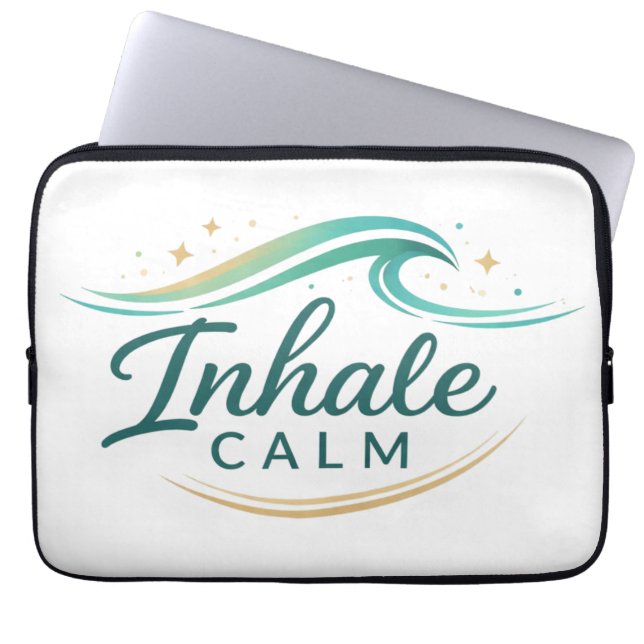Funda Para Portátil Mindful Breathing Relaxation Design (Frente)