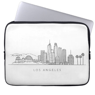 Funda Para Portátil Minimalist Los Angeles Skyline Illustration