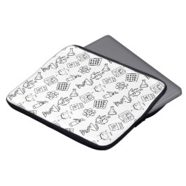 Funda Para Portátil Minimalist Pharmacy Icon Pattern Laptop Sleeve