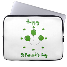 Funda Para Portátil Minimalista Feliz Día de San Patricio