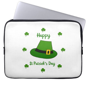 Funda Para Portátil Minimalista Feliz Día de San Patricio