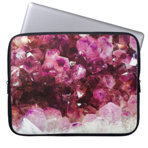 Funda Para Portátil Mínimo púrpura de cristales amatizados