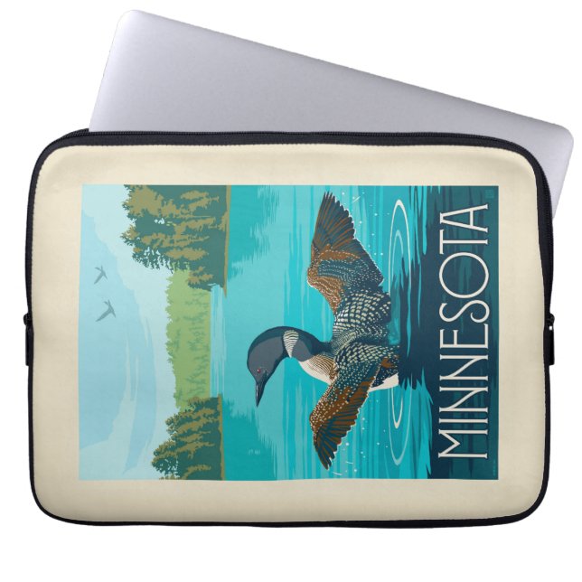 Funda Para Portátil Minnesota | Loon (Frente)