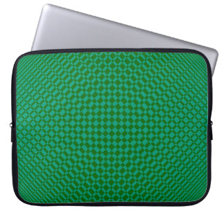 Funda Para Portátil ‘Mirage’ | Emerald Green on Deep Green |