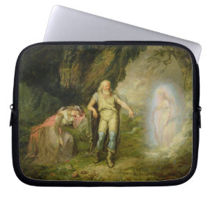 Funda Para Portátil Miranda, Prospero y Ariel, "de la tempestad" cerca