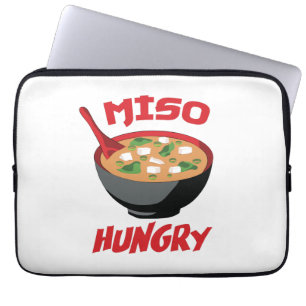 Funda Para Portátil Miso Hungry Funny Food Kawaii