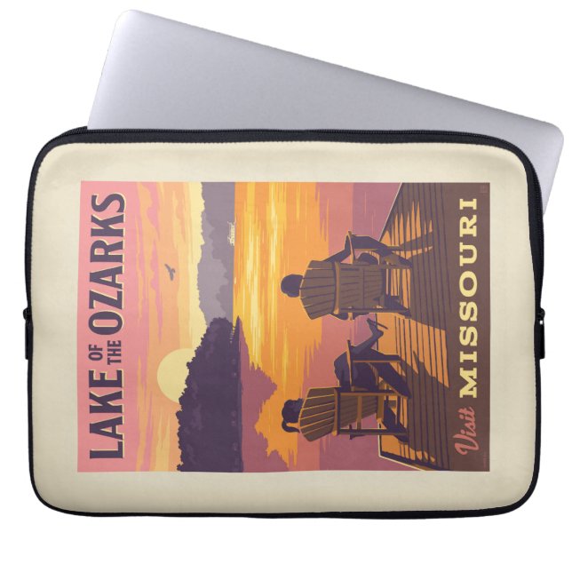 Funda Para Portátil Missouri | Lago de los Ozarks (Frente)