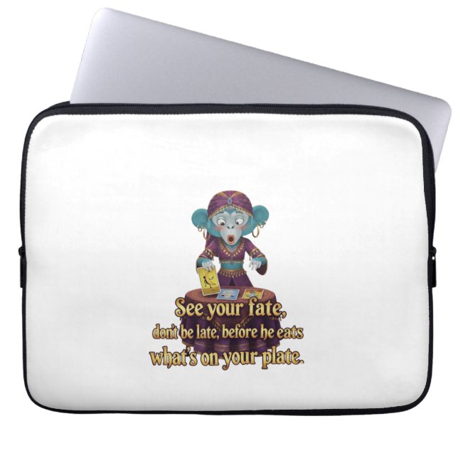 Funda Para Portátil Místico Mono Divertido (Frente)