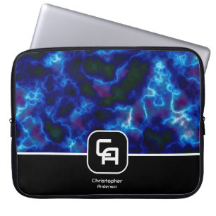 Funda Para Portátil Misty Smoke Monogram Blue