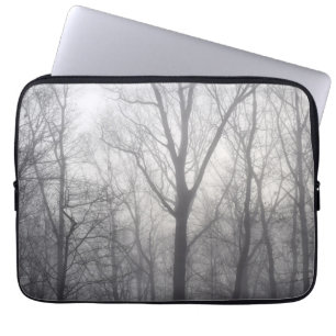 Funda Para Portátil Misty Trees Gray Woodland