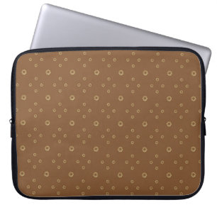 Funda Para Portátil Mocha   Golden Zinnia Sun