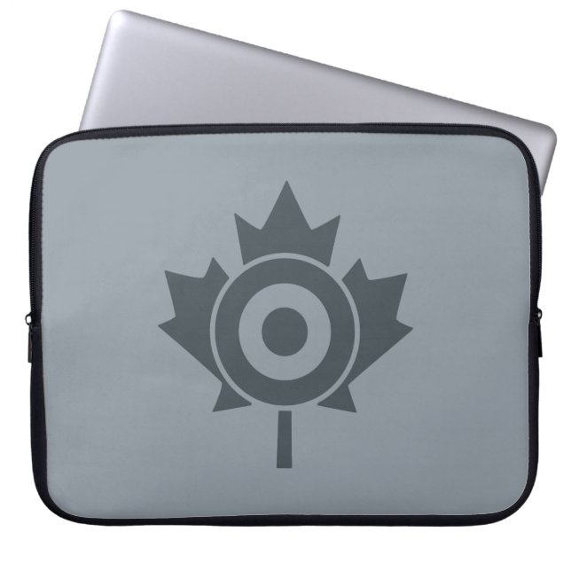 Funda Para Portátil Mod de destino de hoja de arce canadiense (Frente)