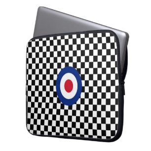 Funda Para Portátil Mod objetivo de Carreras negra controlado