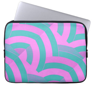 Funda Para Portátil moda, chevras modernas y elegantes de color rosa/v