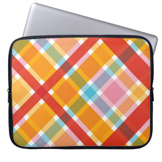Funda Para Portátil Moda de patrón Retro Red Plaid Check