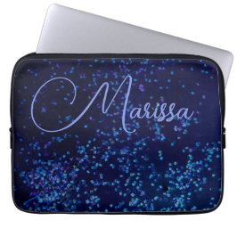 Funda Para Portátil Moda divertida confetti azul personalizado