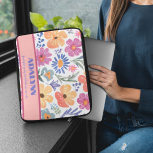 Funda Para Portátil Moda floral de juguete regalo de San Valentín para
