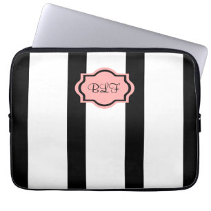 FUNDA PARA PORTÁTIL MODA IPAD SLEEVE_04 RUBOR PINK/WHITE/BLACK