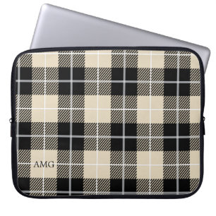 Funda Para Portátil Moda Monograma Thompson Camel Plaid Pattern