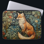 Funda Para Portátil Moda Vintage Fox Bosque Botánico William Morris<br><div class="desc">Este exquisito funda portátil presenta un diseño caprichoso que le da vida a un precioso zorro entre un bosque exuberante,  rodeado de intrincadas hojas botánicas y delicadas flores de estilo Art Nouveau.</div>