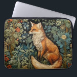 Funda Para Portátil Moda Vintage Fox Bosque Botánico William Morris<br><div class="desc">Este exquisito funda portátil presenta un diseño caprichoso que le da vida a un precioso zorro entre un bosque exuberante,  rodeado de intrincadas hojas botánicas y delicadas flores de estilo Art Nouveau.</div>