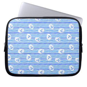 Funda Para Portátil Modelo 1 del ancla de la acuarela