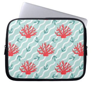 Funda Para Portátil Modelo 1 del coral rojo