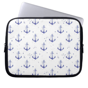 Funda Para Portátil Modelo 2 del ancla de la acuarela