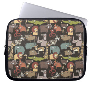 Funda Para Portátil Modelo africano de los animales