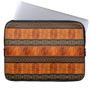 Funda Para Portátil Modelo africano étnico con los simbols de Adinkra