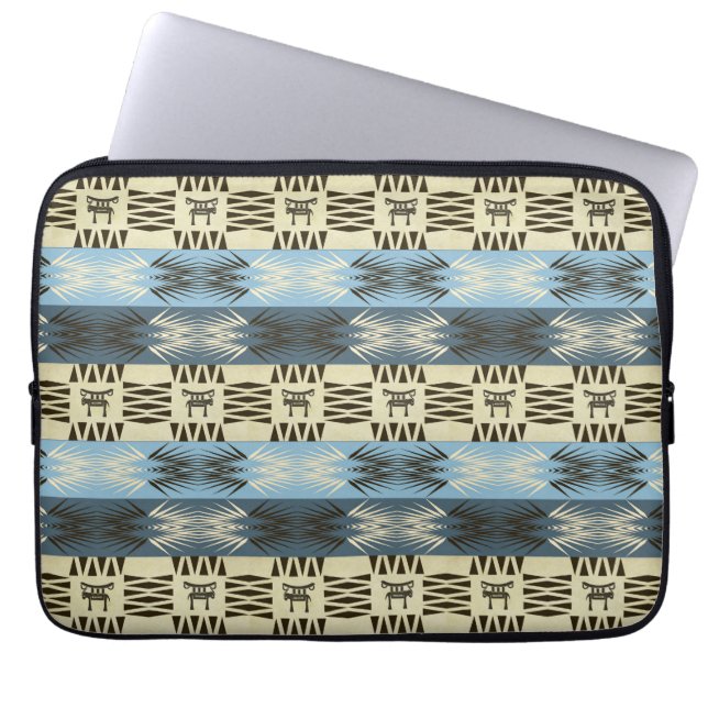Funda Para Portátil modelo africano tribal étnico (Frente)